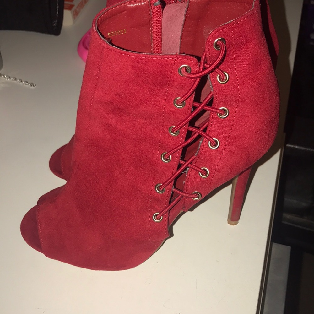 Charlotte Russe red heels size 8